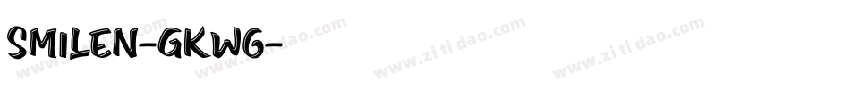 Smilen-gKW6字体转换