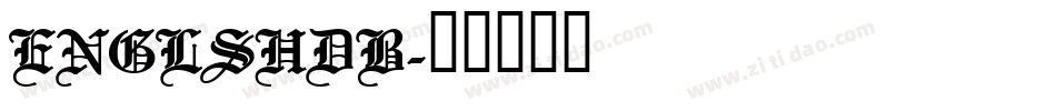 ENGLSHDB字体转换