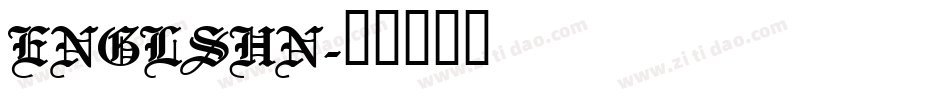ENGLSHN字体转换