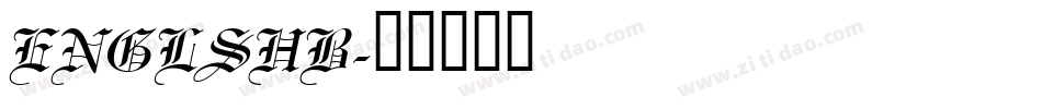 ENGLSHB字体转换