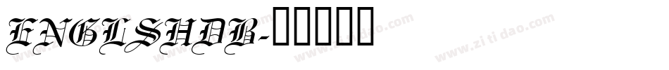 ENGLSHDB字体转换