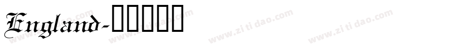 England字体转换