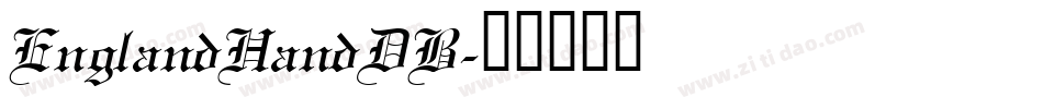 EnglandHandDB字体转换