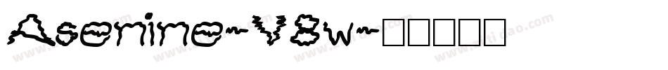 Asenine-V8w字体转换 Asenine-V8w字体转换