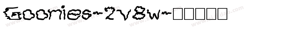 Goonies-2v8w字体转换