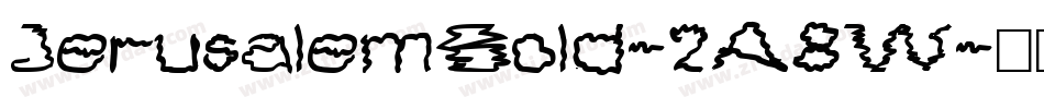 JerusalemBold-2A8W字体转换