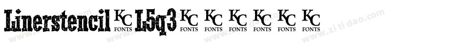 Linerstencil-L5q3字体转换 Linerstencil-L5q3字体转换