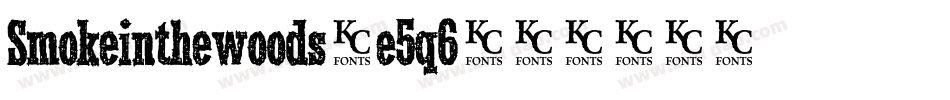 Smokeinthewoods-e5q6字体转换 Smokeinthewoods-e5q6字体转换