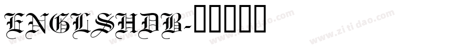 ENGLSHDB字体转换
