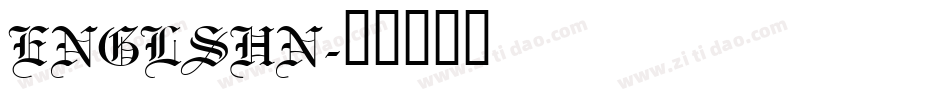 ENGLSHN字体转换