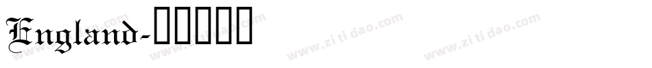 England字体转换