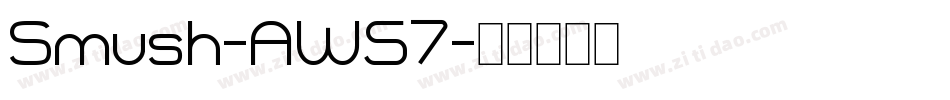 Smush-AW57字体转换