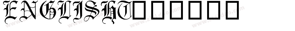 ENGLISHT字体转换