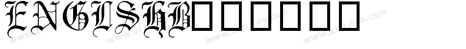 ENGLSHB字体转换