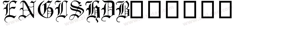 ENGLSHDB字体转换