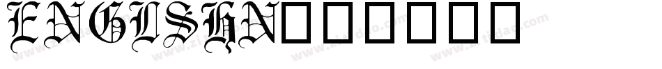 ENGLSHN字体转换