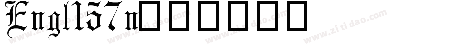 Engl157n字体转换