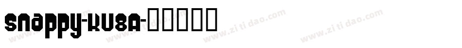 Snappy-KV8A字体转换 Snappy-KV8A字体转换