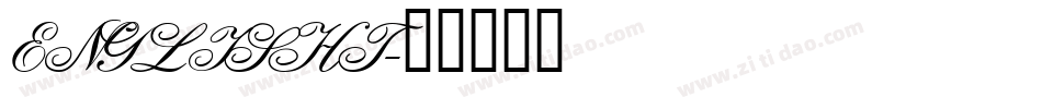 ENGLISHT字体转换