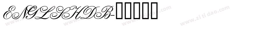 ENGLSHDB字体转换