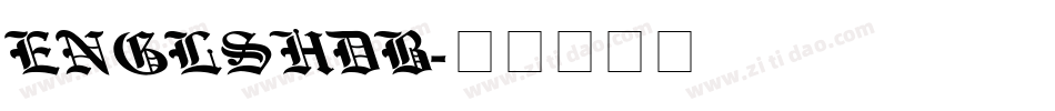 ENGLSHDB字体转换
