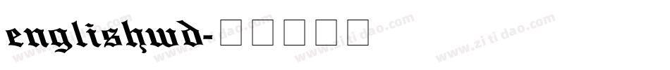 englishwd字体转换