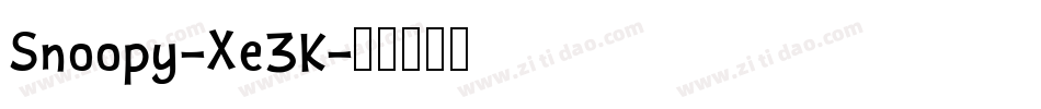 Snoopy-Xe3K字体转换