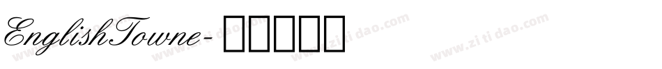 EnglishTowne字体转换