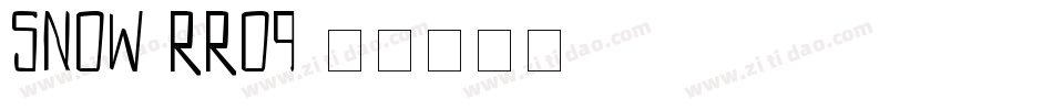 Snow-rrO9字体转换