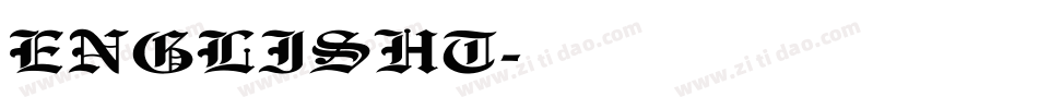 ENGLISHT字体转换