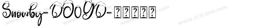 Snowby-DO0GD字体转换