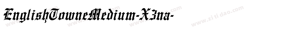 EnglishTowneMedium-X3na字体转换