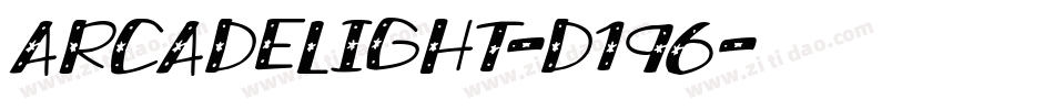 ArcadeLight-d196字体转换