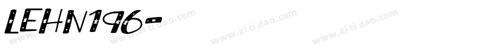 LEHN196字体转换
