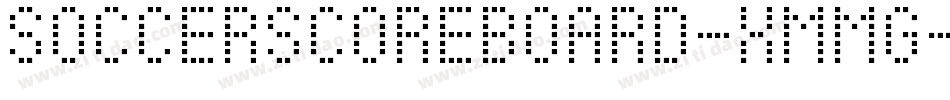 SoccerScoreboard-XmMg字体转换