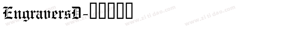 EngraversD字体转换