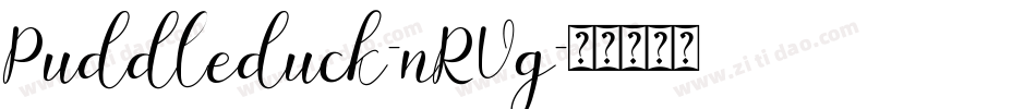 Puddleduck-nRVg字体转换
