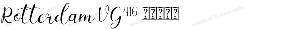 Rotterdam-VG416字体转换