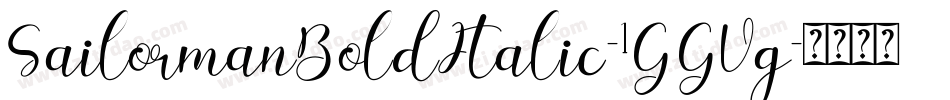SailormanBoldItalic-1GGVg字体转换