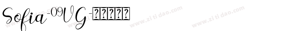 Sofia-09VG字体转换 Sofia-09VG字体转换