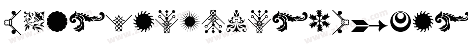 SoftOrnamentsThirteen-G1nA字体转换