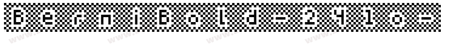 BerniBold-2Y1o字体转换