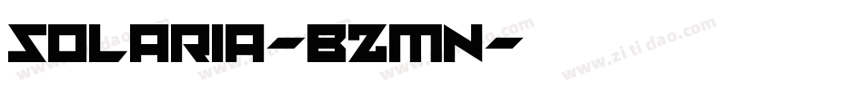 Solaria-BzMn字体转换