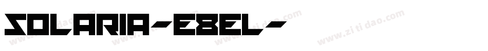 Solaria-e8el字体转换