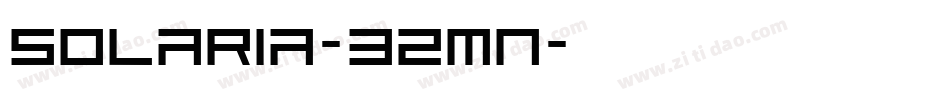 Solaria-BzMn字体转换