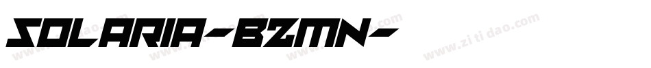 Solaria-BzMn字体转换