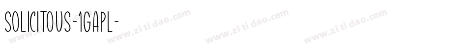 Solicitous-1GaPL字体转换