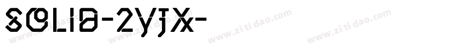 Solid-2yjX字体转换