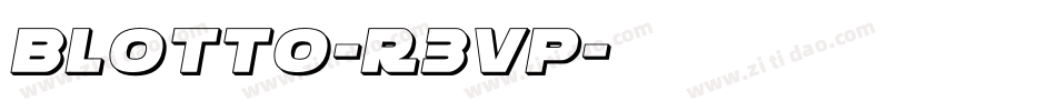 Blotto-r3vp字体转换