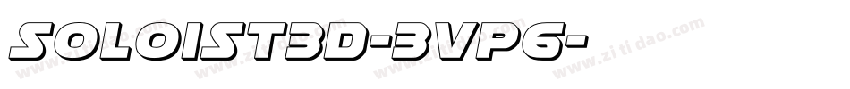 Soloist3D-3vP6字体转换